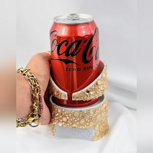 Wireless speaker cup holder in shower handmade bling bedazzled waterproof